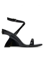 KARL LAGERFELD Sandały Waverly KL34612 Czarny. Czarne sandały KARL LAGERFELD, bez wzorów, ze skóry, bez obcasa, na koturnie, bez zapięcia. Za 709.99 zł.