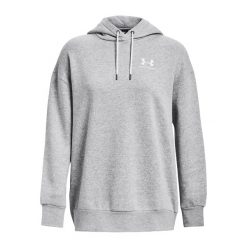 Damska bluza z kapturem Under Armour Essential Flc OS. Białe bluzy Under Armour, s, bez wzorów, z dzianiny, z kapturem. Za 280.07 zł.