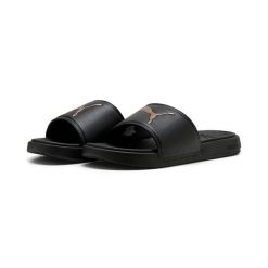 Damskie klapki Cool Cat 3.0 PUMA. Fioletowe klapki Puma, bez wzorów, z materiału, bez obcasa, na płaskiej podeszwie. Za 129.00 zł.
