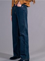 Jeansy wide leg high waist - dark grey jeans. Szare jeansy Sinsay, l, bez wzorów, z podwyższonym stanem. Za 39.99 zł.