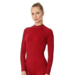 Bluza damska termoaktywna Brubeck EXTREME THERMO. Brązowe bielizna sportowa Brubeck, bez wzorów, z elastanu, bez kaptura. Za 181.49 zł.