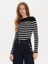 Morgan Sweter 242-MRAY Czarny Slim Fit. Czarne swetry Morgan, m, bez wzorów, z syntetyku, bez ramiączek. Za 239.99 zł.