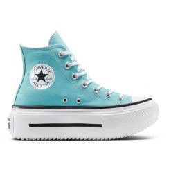 Buty sportowe damskie Converse Chuck Tlr As Lift Double Stack. Niebieskie obuwie sportowe Converse, bez zapięcia. W wyprzedaży za 490.00 zł.