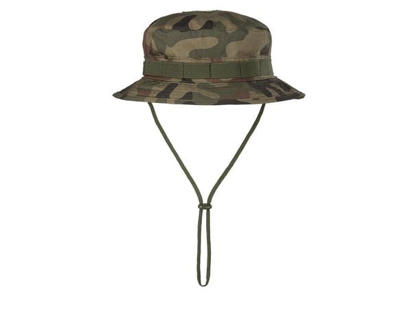 Kapelusz turystyczny PL Woodland. Zielone kapelusze HELIKON-TEX, bez wzorów, z bawełny. Za 53.99 zł.