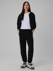 4F Spodnie dresowe z modalem joggery damskie - czarne M. Czarne spodnie dresowe 4f, m, bez wzorów, z dresówki. Za 189.99 zł.