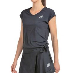 Bullpadel Women's Short Sleeve T-shirt Adoros. Czarne t-shirty bullpadel, s, bez wzorów, bez kołnierzyka, bez ramiączek. W wyprzedaży za 166.05 zł.