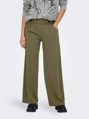 JDY Spodnie "Geggo" w kolorze khaki rozmiar: M/L30. Brązowe spodnie materiałowe JDY, l, bez wzorów, z materiału. Za 100.99 zł.