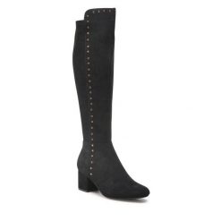 Kozaki Jenny Fairy. Czarne kozaki Jenny Fairy, bez obcasa, na słupku, bez zapięcia. Za 119.99 zł.