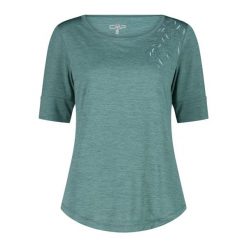 Koszulka damska turystyczna CMP 35N5486. Zielone koszulki sportowe CMP, bez wzorów, bez ramiączek. Za 172.50 zł.