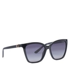 Okulary przeciwsłoneczne Guess. Czarne okulary przeciwsłoneczne Guess, z aplikacjami. Za 569.99 zł.