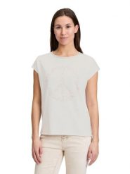 CARTOON Koszulka w kolorze białym rozmiar: 38. Białe bluzki Cartoon, bez wzorów, z bawełny, bez kołnierzyka, bez ramiączek. Za 69.99 zł.