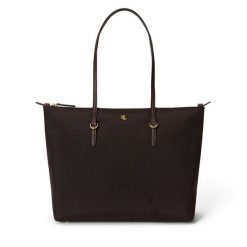 Torebka LAUREN RALPH LAUREN. Brązowe torebki klasyczne Lauren Ralph Lauren, bez wzorów, bez dodatków. Za 639.99 zł.