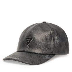 Czapka z daszkiem Guess. Szare czapki Guess, z aplikacjami. Za 199.99 zł.