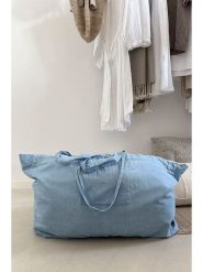 CARE BY ME Torba podróżna "Joy" w kolorze błękitnym rozmiar: onesize. Niebieskie torby na ramię CARE BY ME, bez wzorów, z bawełny, na ramię, bez dodatków. Za 119.95 zł.
