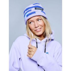 Kapelusz - Damski - Freeride - liliowy. Fioletowe kapelusze POEDERBAAS, bez wzorów, z polaru. Za 221.12 zł.