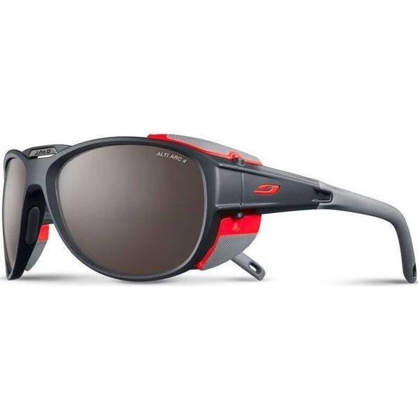 Okulary przeciwsłoneczne sportowe górskie Julbo EXPLORER 2.0 ALTI ARC 4. Czerwone okulary przeciwsłoneczne JULBO, bez wzorów, sportowe. Za 566.99 zł.