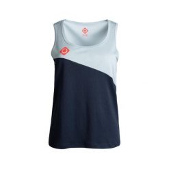 Koszulka techniczna ABI W V2: wygoda, oddychalność i szybkie schnięcie. Niebieskie bluzki Izas, m, bez wzorów, sportowe, bez kołnierzyka, bez ramiączek. W wyprzedaży za 121.70 zł.