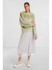 Rich & Royal Sweter w kolorze zielonym rozmiar: L. Zielone swetry Rich & Royal, l, bez wzorów, ze splotem, bez ramiączek. Za 173.60 zł.