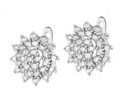 Kolczyki srebrne z cyrkoniami. Szare kolczyki Apart, z cyrkonią, srebrne. Za 299.00 zł.