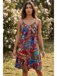 SOULSHAE Sukienka ze wzorem rozmiar: XXL/3XL. Sukienki SOULSHAE, xl, bez wzorów, bez kołnierzyka, bez ramiączek, maxi. Za 174.95 zł.