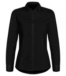 Clique Stretch Shirt L/S Women – damska koszula stretch z długim rękawem,. Czarne koszule CLIQUE, l, bez wzorów, z bawełny, bez kołnierzyka, bez ramiączek. Za 202.48 zł.