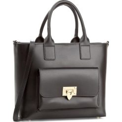 Torebka CREOLE - K10420 Czarny. Czarne shopper Creole, bez wzorów, ze skóry, bez dodatków. W wyprzedaży za 259.00 zł.