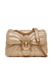 PINKO Torebka Love Puff Mini Cl PE 25 PLTT 100039 A27F Złoty. Żółte torebki klasyczne Pinko, bez wzorów, ze skóry, bez dodatków. Za 1,379.00 zł.