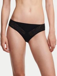 Chantelle Figi klasyczne Floral Touch C94230 Czarny. Czarne figi Chantelle, bez wzorów, z syntetyku. Za 159.99 zł.