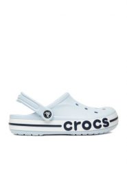 Crocs Klapki WB-BAYABAND CLOG 205089-4JQ Niebieski. Niebieskie klapki Crocs, bez wzorów, z tworzywa sztucznego, bez obcasa. Za 229.99 zł.