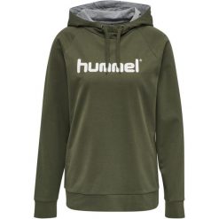 Damska bluza z kapturem Hummel Hmlgo Logo. Brązowe bluzy Hummel, xs, bez wzorów, z polaru, z kapturem. Za 212.90 zł.
