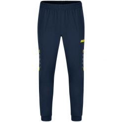 Damskie spodnie dresowe Jako polyester Challenge. Niebieskie spodnie dresowe JAKO, bez wzorów, z dresówki. W wyprzedaży za 102.85 zł.