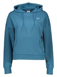 Reebok Bluza "French Terry" w kolorze niebieskim rozmiar: L. Niebieskie bluzy Reebok, l, bez wzorów, z kapturem. Za 136.13 zł.
