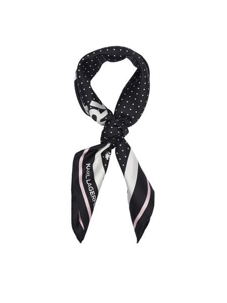 KARL LAGERFELD Apaszka B3W33037 Czarny. Czarne rękawiczki KARL LAGERFELD, bez wzorów. Za 429.99 zł.