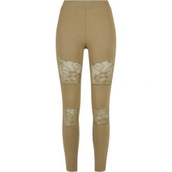 Legginsy damskie Urban Classics Laces Inset. Zielone legginsy Urban Classics, l, bez wzorów. Za 160.50 zł.