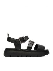 Lasocki Sandały CEO-WI16-TIA-02 Czarny. Czarne sandały Lasocki, bez wzorów, ze skóry, bez obcasa, na płaskiej podeszwie, bez zapięcia. Za 179.99 zł.