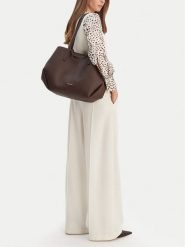 GINO ROSSI Torebka CEO-HADIJA-KY125 Brązowy. Brązowe shopper Gino Rossi, bez wzorów, z materiału, bez dodatków. Za 299.99 zł.