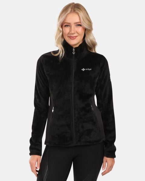 Damska ciepła bluza Kilpi SKATHI-W. Czarne bluzy Kilpi, bez wzorów, z materiału, bez kaptura. Za 292.95 zł.