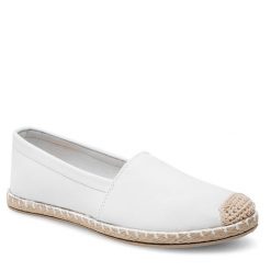Espadryle Jenny Fairy. Białe espadryle Jenny Fairy, bez wzorów, bez obcasa, bez zapięcia. Za 59.99 zł.