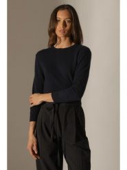 Perfect Cashmere Kaszmirowy sweter w kolorze granatowym rozmiar: XXL. Niebieskie swetry Perfect Cashmere, xxl, bez wzorów, z kaszmiru, bez ramiączek. Za 347.99 zł.