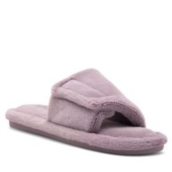 Kapcie Home & Relax. Czerwone obuwie domowe Home & Relax, bez wzorów, bez zapięcia. Za 49.99 zł.