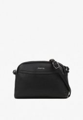 Czarna Minimalistyczna Torebka Typu Listonoszka Gelevine. Czarne torebki klasyczne Born2be, bez wzorów, z jeansu, bez dodatków. Za 59.99 zł.
