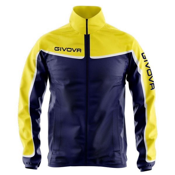 Kurtka sportowa Givova Asia unisex niebiesko-żółta, S. Brązowe kurtki sportowe Givova, s, bez wzorów. Za 144.99 zł.