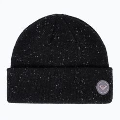 Czapka zimowa damska ROXY Frozenlake Beanie. Czarne czapki Roxy, bez wzorów, z dzianiny. Za 149.99 zł.