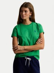 Polo Ralph Lauren T-Shirt 211B14605016 Zielony Classic Fit. Zielone koszulki polo Polo Ralph Lauren, s, bez wzorów, z bawełny, bez kołnierzyka, bez ramiączek. Za 379.99 zł.