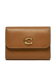 Coach Mały Portfel Damski CZ111 Brązowy. Brązowe portfele Coach, bez wzorów, ze skóry. Za 599.99 zł.