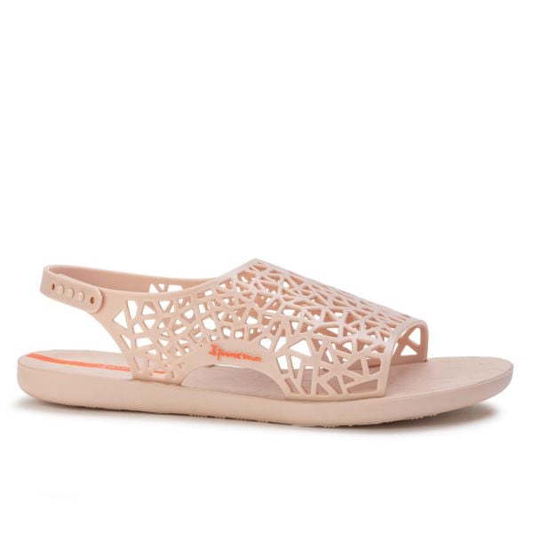 Sandały damskie Ipanema 26679 SHAPE. Czerwone sandały Ipanema, w ażurowe wzory, z materiału, wakacyjne, bez obcasa, bez zapięcia. Za 79.00 zł.