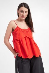 Top damski TWINSET. Topy Twinset Milano, bez wzorów, bez kołnierzyka, bez ramiączek. W wyprzedaży za 476.47 zł.