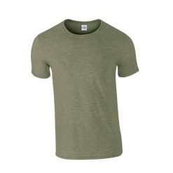 Koszulka Softstyle Dla Dorosłych Unisex. Zielone bluzki GILDAN, xl, bez wzorów, sportowe, bez kołnierzyka, bez ramiączek. Za 33.99 zł.