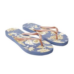 Japonki plażowe damskie Rip Curl Oceans Together 70. Niebieskie klapki Rip Curl, bez wzorów, z gumy, bez obcasa. Za 39.99 zł.