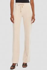 JUICY COUTURE Piaskowe damskie spodnie dresowe Del Ray Gold, Rozmiar S. Brązowe spodnie dresowe Juicy Couture, s, bez wzorów, z dresówki. W wyprzedaży za 199.99 zł.